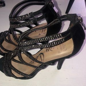 Lady Couture Black Platform Heels